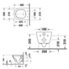 Duravit D-Neo 25870900001 Унитаз подвесной 370х480 мм безободковый, с WonderGliss, цвет: белый