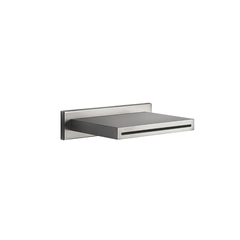 Gessi Rettangolo 20293#239 Каскадный излив для душа настенный, для монтажа с удаленным управлением (не входит в комплект), цвет: шлифованная сталь фото