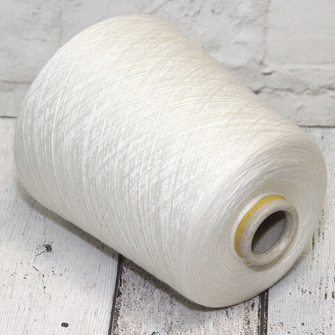 Кашемир с шелком (55%) SERVIZI E SETA / ROYAL CASHMERE 2/48 белый натуральный