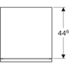 Geberit Acanto 500.618.01.2 Шкафчик 45x52x47.6см, белый / ультраглянцевый лакированный, белый / глянцевое стекло