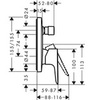Hansgrohe Talis E 71474000 Смеситель встраиваемый на 2 потребителя