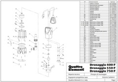 Крышка QUATTRO ELEMENTI D400F/D550F верхняя (770-773-003)