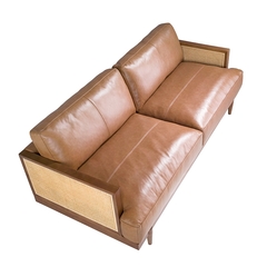 Диван 3-х местный 6177/KF8031-3P-M2731 из коричневой кожи