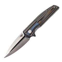 Фото Складной нож Bestech Fin, сталь 14C28N Black/Satin, G10 Blue