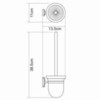 WasserKRAFT Oder K-3027 Туалетный ершик, цвет: хром