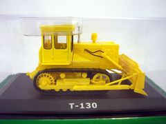 Tractor T-130 Bulldozer 1969 yellow 1:43 Hachette #59