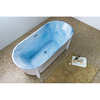 BelBagno BB40-1700-MARINE Отдельностоящая акриловая ванна в комплекте со сливом-переливом, цвет: белый