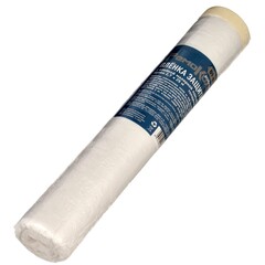 Пленка защитная с клейкой малярной лентой, прозрачная, HDPE, рулон 2,7х25м, толщина 8мкм (РемоКолор) 09-0-027