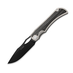 Фото Складной нож Kizer Allure, сталь S45VN, рукоять титан/микарта, серый