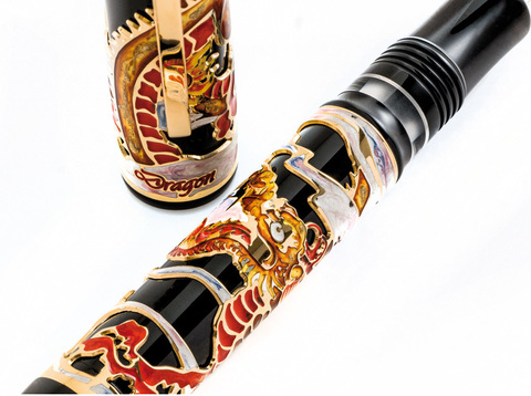 Перьевая ручка Visconti Dragon 2012 LE Black and Red GT (Vs-648-02F)