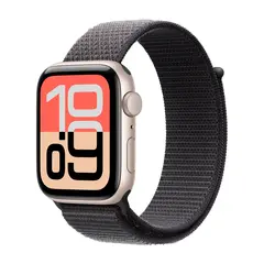 Умные часы Apple Watch SE 3 (2025) GPS, 44mm, Starlight Aluminium Case with Dark Gray Sport Loop