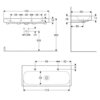 Geberit Citterio 500.553.01.1 Раковина 120x50см, белый
