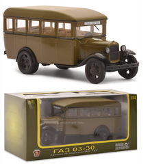 GAZ-03-30 military bus 1:43 Nash Avtoprom
