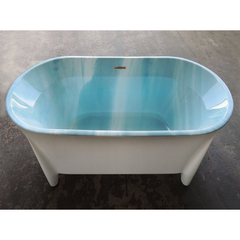 BelBagno BB40-1700-MARINE Отдельностоящая акриловая ванна в комплекте со сливом-переливом, цвет: белый фото