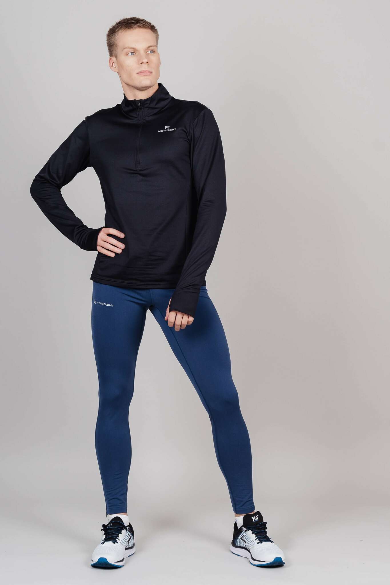 Мужские утепленные лосины Nordski Warm blue - 5