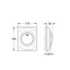 GROHE Surf 38808P00 Клавиша смыва для писсуара