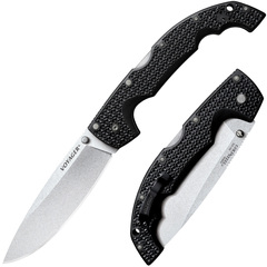 Фото Нож складной Cold Steel Voyager Extra Large Drop Plain Edge, сталь Aus-10A, рукоять Griv-Ex, черный