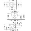 Duravit D-Neo 45770900A1 Унитаз подвесной, 370 x 540 мм, безободковый, в комплекте с сиденьем, цвет: белый