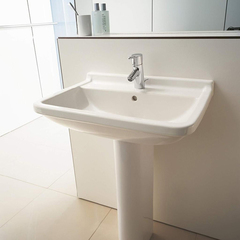 Duravit Starck 3 300650000 Раковина подвесная 650х485 мм с 1 отв под смеситель, с переливом, цвет белый фото