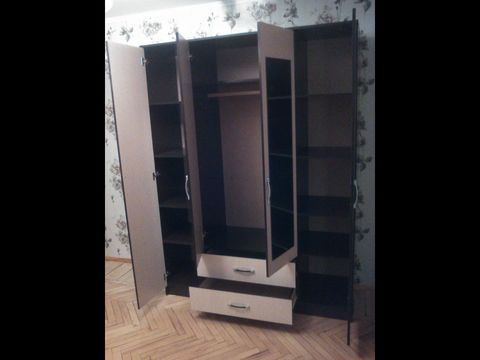 Шкаф Ронда 4-х дверный цвет: бел.дуб/венге