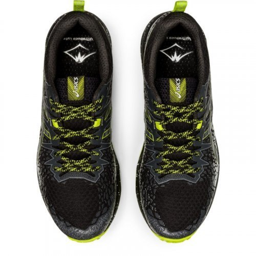 Asics Fujitrabuco Lyte кроссовки внедорожники мужские черные-зеленые (Распродажа) - 5