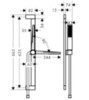 Hansgrohe Pulsify E 24371670 Душевой гарнитур (чёрный матовый)