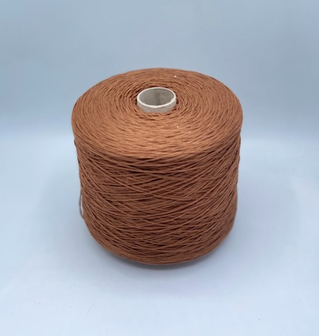 Бобинная пряжа (пр.Италия), art.Cotone, 350м/100 гр. 100%Хлопок, цвет-Жженая карамель , арт.34820