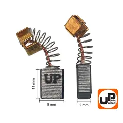 Щетка графитовая UNITED PARTS для MAKITA СВ-64 (аналог 191627-8) 5х8х11мм (90-0901)