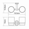 WasserKRAFT Oder K-3028D Стакан, цвет: хром