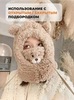 Картинка шарф-капюшон Skully Wear BNM-377 brown - 4