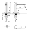 Lemark Melior LMF-1014B-C Смеситель для раковины средний