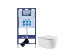 Aquatek Set Aquatek ЕВРОПА cmp INS25 Set Aquatek ЕВРОПА cmp INS25 (рама Aquatek INS-0000025 (без клавиши и крепежа) + унитаз ЕВРОПА AQ1106-00, тонкое сиденье) фото