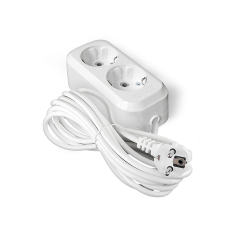 Удлинитель 2х5м с/з 16А IP20 Е-302 АБС-пл. ПВС 3х1 UNIVersal