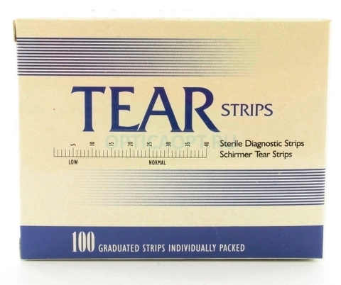 Тест-полоски для Теста Ширмера TearStrips (TEAR FLO, Тест Ширмера) 100 шт