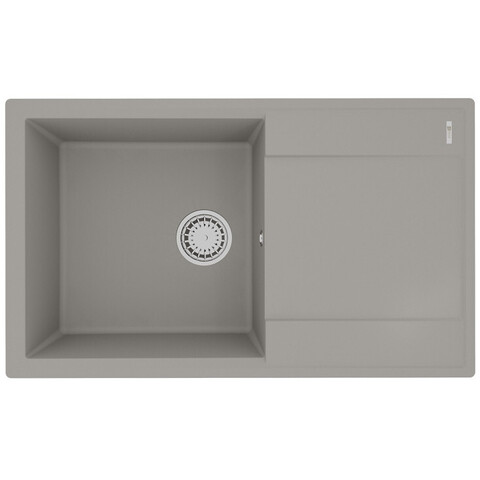 Lemark Imandra 9910033 Кухонная мойка 840 врезная прямоугольная с крылом из кварцгранита цвет: Грей