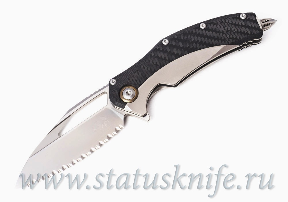 Нож Microtech Matrix 165C-9CFTI Titanium Full Serrated
