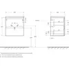 BelBagno KRAFT 39-500/390-2C-SO-AO База под раковину подвесная с фрезерованными ручками по всей длине фасада с 2 выкатн. ящ.,Голубой Мат.,500x395x500