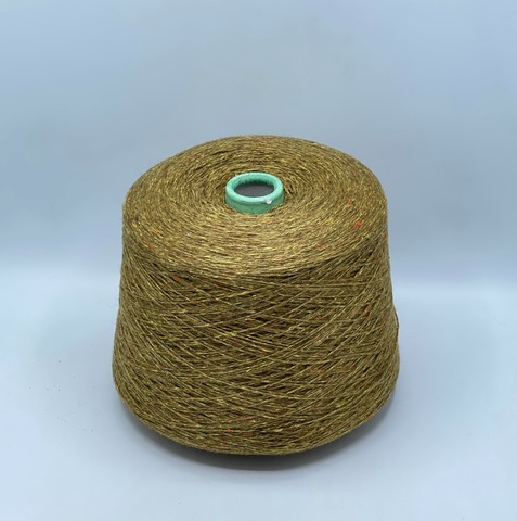 Filcom, Tibet tweed 2/11 550м. 50%Як, 50%Шелк,Горчица,твид(224), 42091