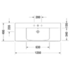 Duravit P3 Comforts 2332120030 Раковина мебельная