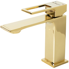 BelBagno Luce LUC-LVM-ORO Смеситель для раковины с донным клапаном, цвет: золото фото