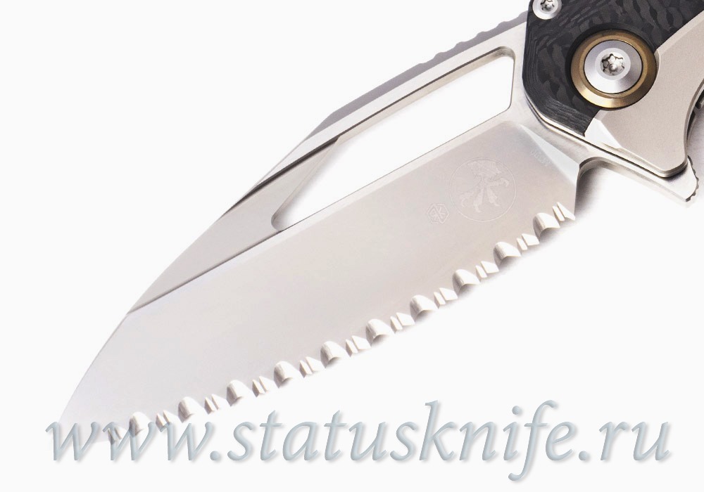 Нож Microtech Matrix 165C-9CFTI Titanium Full Serrated