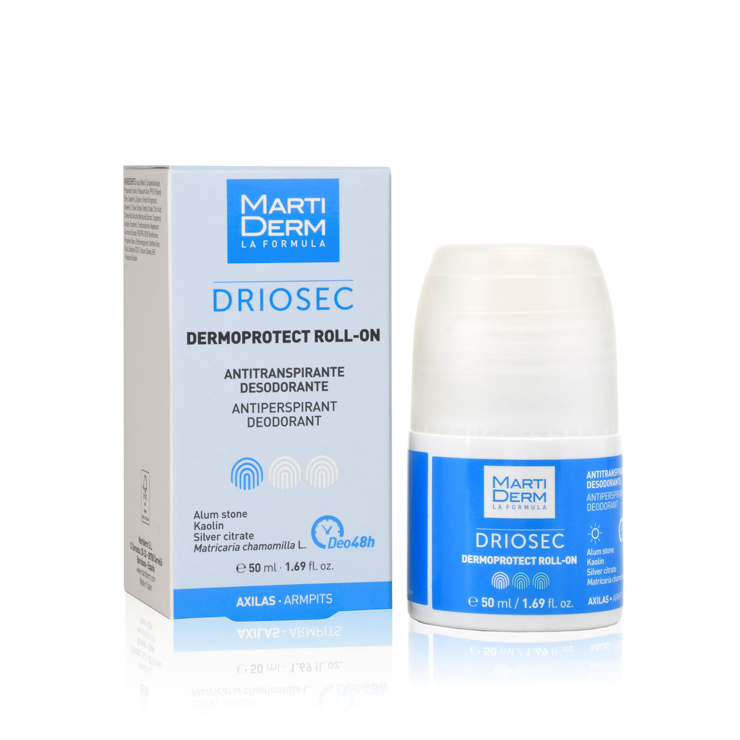 Дезодорант-антиперспирант шариковый MartiDerm Driosec Dermoprotect Roll-On 50мл