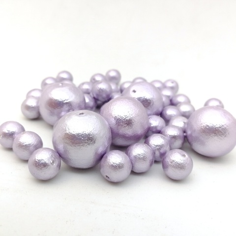Хлопковый жемчуг 25 мм Lavender