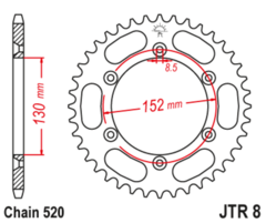 Звезда ведомая JTR8 48
