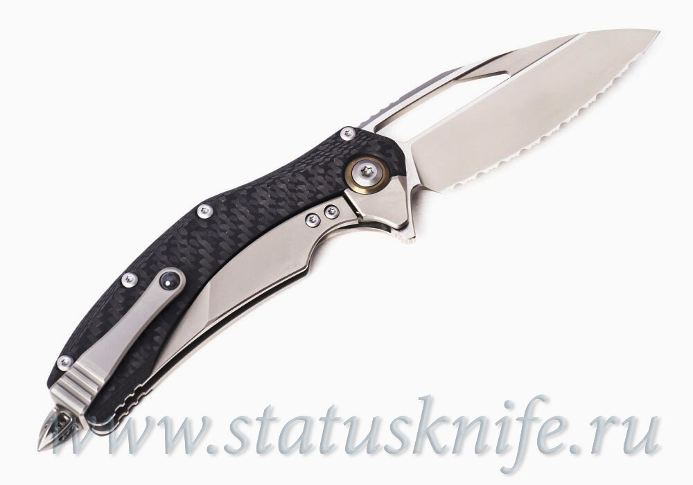 Нож Microtech Matrix 165C-9CFTI Titanium Full Serrated