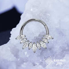Кликер 9K v.2 Marquise Crystal 1.2мм