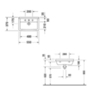 Duravit Starck 3 301600000 Раковина подвесная узкая 650х370 мм. с переливом, с 1 отв под смеситель, цвет белый