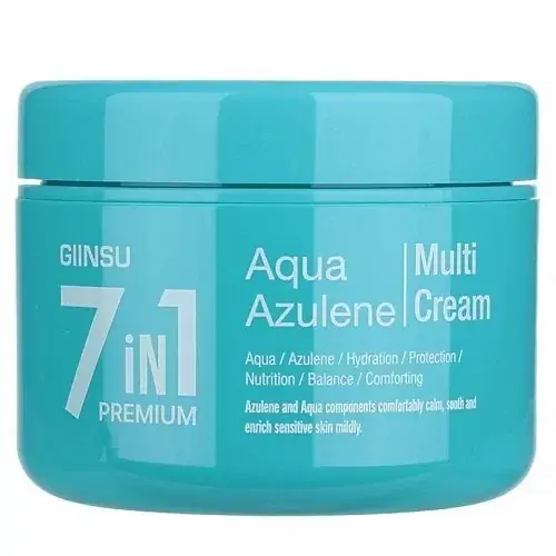 Крем для лица с азуленом GIINSU 7 in 1 Premium Aqua Azulene Cream 90мл