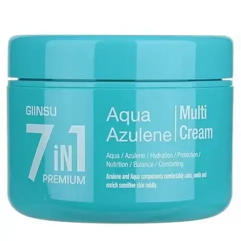 Крем для лица с азуленом GIINSU 7 in 1 Premium Aqua Azulene Cream 90мл