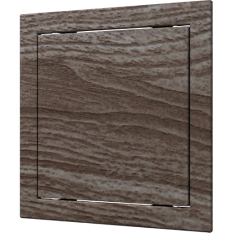 Л1515 oak, Люк-дверца ревизионная 168х168 с фланцем 146х146 ABS, декоративный